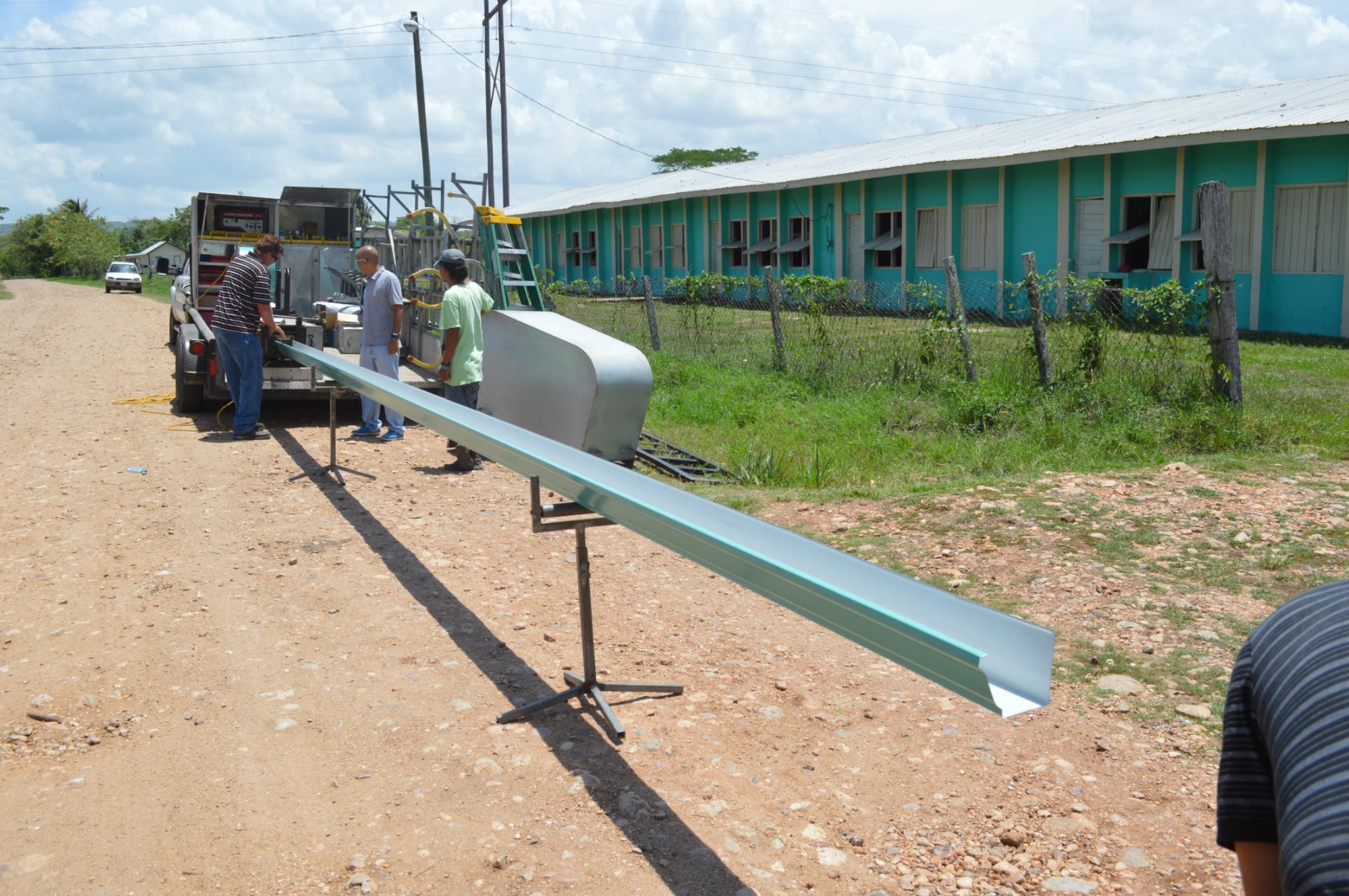 Gutter's being installed